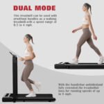 Walking Pad Under Desk Treadmill For Home Office -2.5HP Walking Treadmill 0.5-4MPH  Capacity Treadmill For Walking Running Remote Control Batteries - Image 2