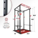 Multi-functional Power Cage Home Adjustable Pullup Squat Rack Capacity Comprehensive Fitness Barbell Rack - Image 8