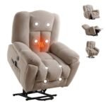 Power Lift Recliner Chair Recliners For Elderly With Heat And Massage Recliner Chair For Living Room With Infinite Position And Side Pocket,USB Charge Port - Image 4