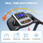 Walking Pad Under Desk Treadmill For Home Office -3.5HP Walking Treadmill 0.5-7.5MPH  Capacity Treadmill For Walking Running Remote Control Batteries - Image 4