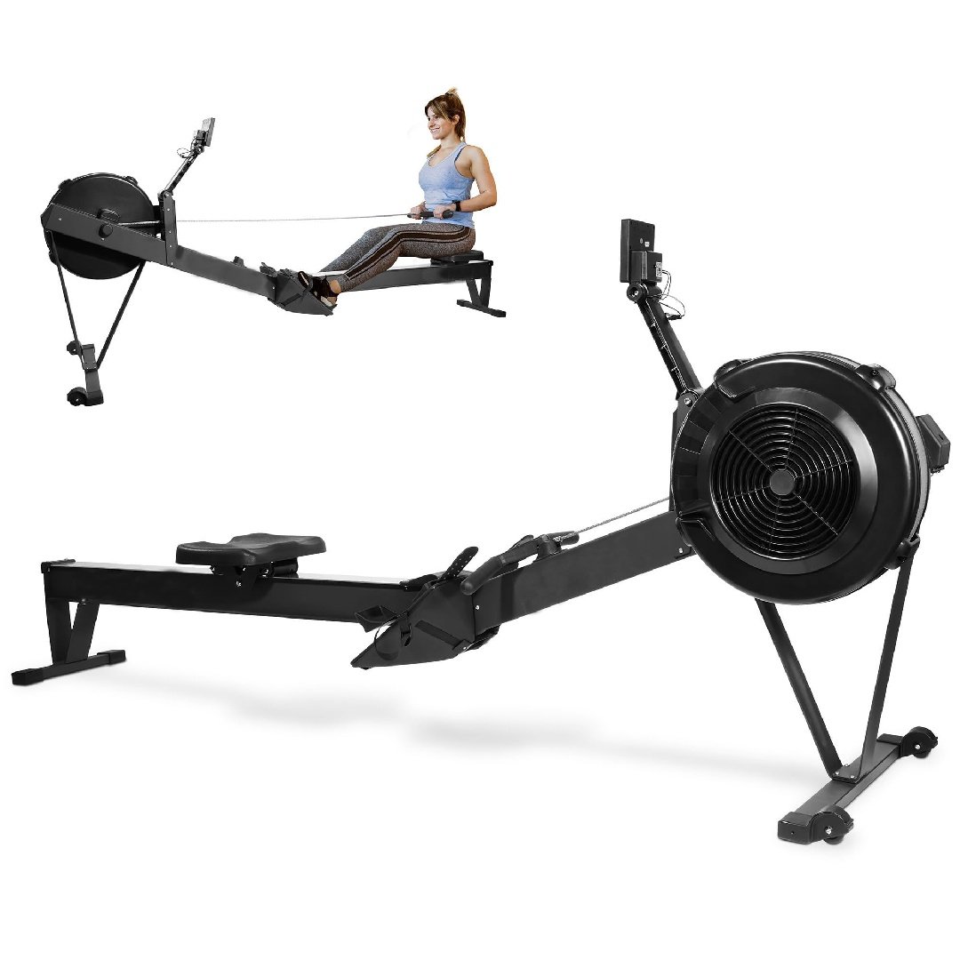 1937404697287856128.jpg Only Supports Self Pickup-Professional Indoor Rowing Machine, Wind Resistance Rowing Machine With LCD Display, Adjustable Air Resistance, Comfortable Seat Cushions - Image 1