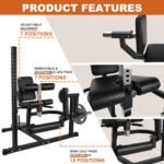 Only Supports Self Pickup  Leg Extension And Curl Machine, Adjustable Plate Lower Body Specific Leg Machine With Squat Rack, Tones Leg Muscles, Hamstring Curl Machine - Image 4