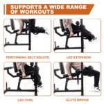 Only Supports Self Pickup  Leg Extension And Curl Machine, Adjustable Plate Lower Body Specific Leg Machine With Squat Rack, Tones Leg Muscles, Hamstring Curl Machine - Image 3