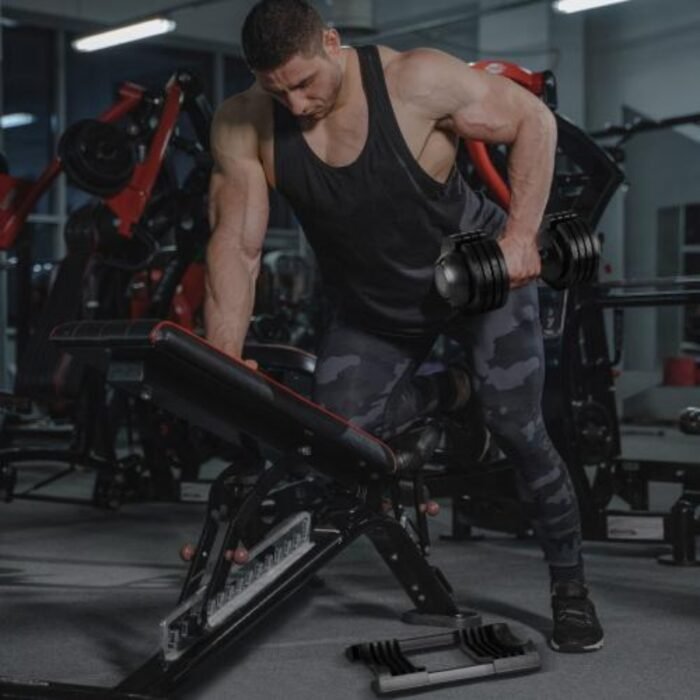 52 Lb Adjustable Steel And Plastic Dumbbells - Image 6