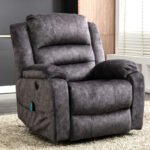 Electric Power Lift Recliner Chair Sofa With Massage And Heat For Elderly 2 Side Pockets USB Ports Single Recliner Chairs For Living Room Overstuffed Breathable Fabric Reclining - Image 8