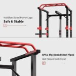 Multi-functional Power Cage Home Adjustable Pullup Squat Rack Capacity Comprehensive Fitness Barbell Rack - Image 4