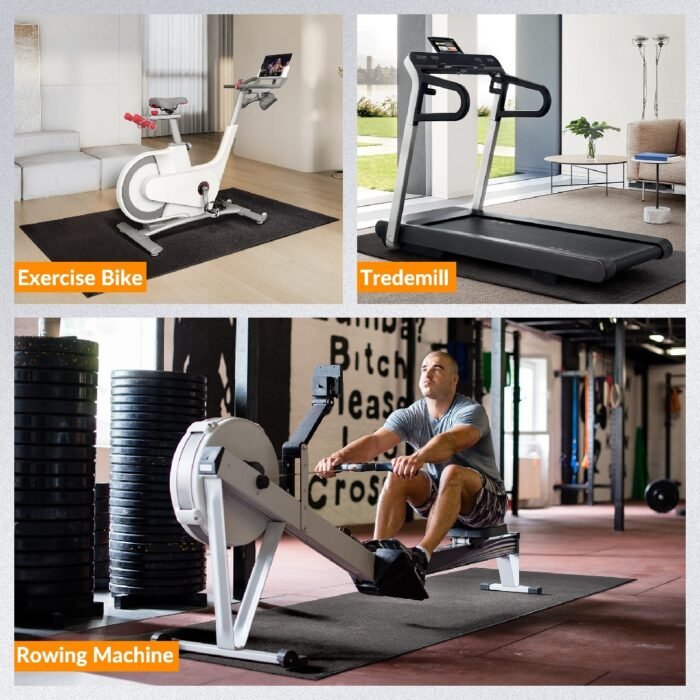 Only Supports Self Pickup  High Density Home Gym Treadmill Exercise Bike Equipment Mats, 1-4 Inch Thick, Multiple Sizes - Image 4