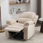 Power Massage Lift Recliner Chair With Heat & Vibration For Elderly, Heavy Duty And Safety Motion Reclining Mechanism Fabric Sofa With Storage Pockets, Cup Holders - Image 5