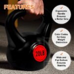 Only Supports Self Pickup  Wide Grip 3-Piece Or 4-Piece Kettlebell Fitness Weight Sets Of 5 Lbs, 10 Lbs, 15 Lbs, And 20 Lbs, 3-Piece Sets - Image 2