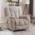 Power Lift Recliner Chair Recliners For Elderly With Heat And Massage Recliner Chair For Living Room With Infinite Position And Side Pocket,USB Charge Port - Image 7