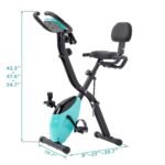 Folding Exercise Bike,Fitness Upright  Recumbent X-Bike  Adjustable Resistance - Image 2