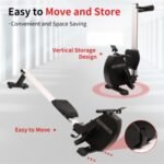 Rowing Machine 264 LBS Weight Capacity Foldable Rower For Home Use With Comfortable Seat Cushion - Image 3