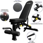 Adjustable Strength Training Bench Press Home Full Body Workout Foldable Weight Benches Gym Multi-functional Fitness Dumbbell Chair - Image 7