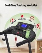 Foldable Treadmill Fitness Walking Machine - Image 4