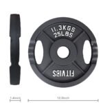 Only Supports Self Pickup Olympic 2-Inch Cast Iron Plate Weight Plate For Strength Training And Weightlifting, 25LB Pair - Image 2