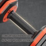 Adjustable Dumbbell Set, 10 In 1 Free Dumbbell For Men And Women, Black Dumbbell For Home Gym, Full Body Workout Fitness, Fast Adjust By Turning Handle 10 Gears55 LB - Image 8