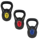 Only Supports Self Pickup  Wide Grip 3-Piece Or 4-Piece Kettlebell Fitness Weight Sets Of 5 Lbs, 10 Lbs, 15 Lbs, And 20 Lbs, 3-Piece Sets - Image 8
