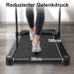 EU Electric Treadmill, Folding Treadmill For Home Up To 12 Kmh, With LED Display, App And Tablet Holder, Compact Treadmill For Home And Office - Image 2