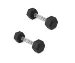 A Set Of Hexagonal Rubber-coated Dumbbells - Non-slip Grips That Are Durable And Space-saving For Home Gym Strength Training--Only Supports Self Pickup